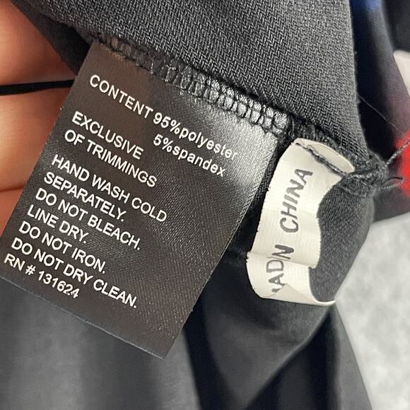 Calessa Tunic Top Womens Medium Abstract Colorful Flutter Sleeve Bold Artsy - Picture 7 of 14